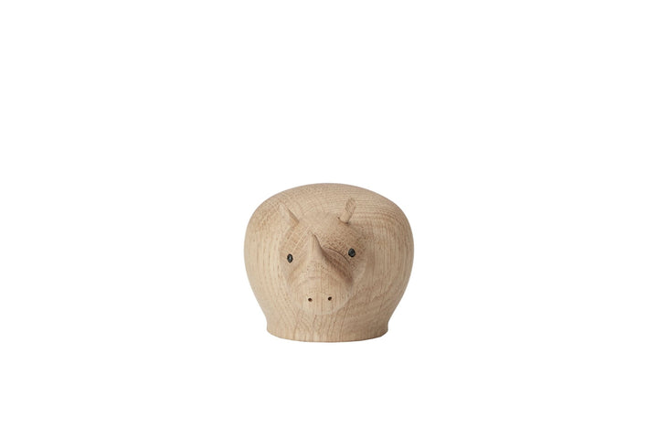 Rina Rhinoceros - Oak - Woud Art + Objects - Mini - HORNE