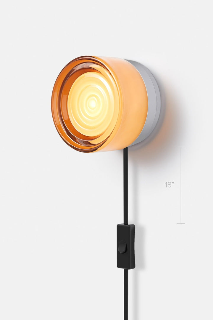 Ripple Corded - Natural Anodized - RBW Lighting - Copper Exterior - 2700K (warm white) - Corded Plug - in (Bottom) w. Toggle Switch / 120V Input - HORNE