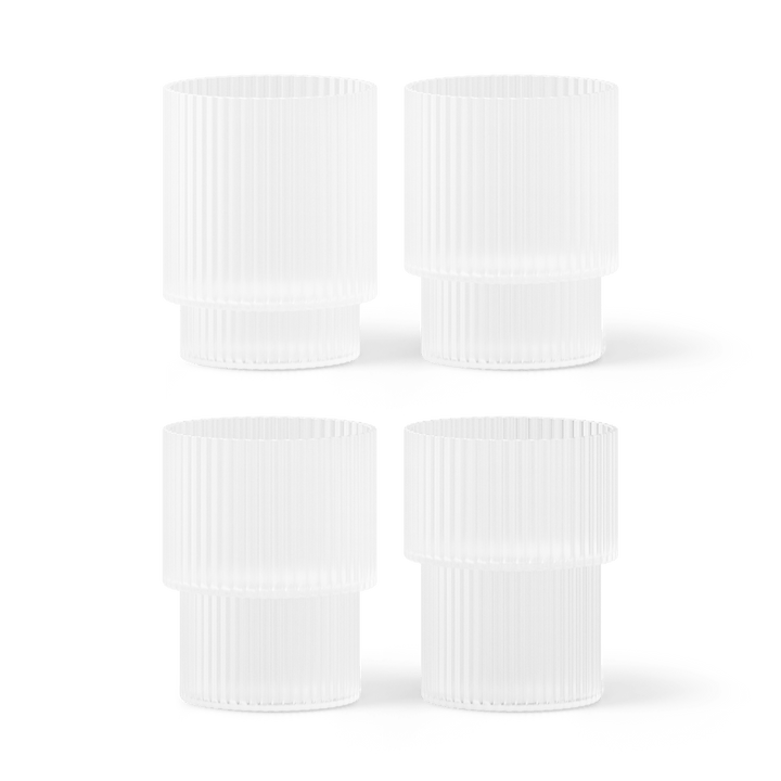Ripple Glasses - Set of 4 - Frosted