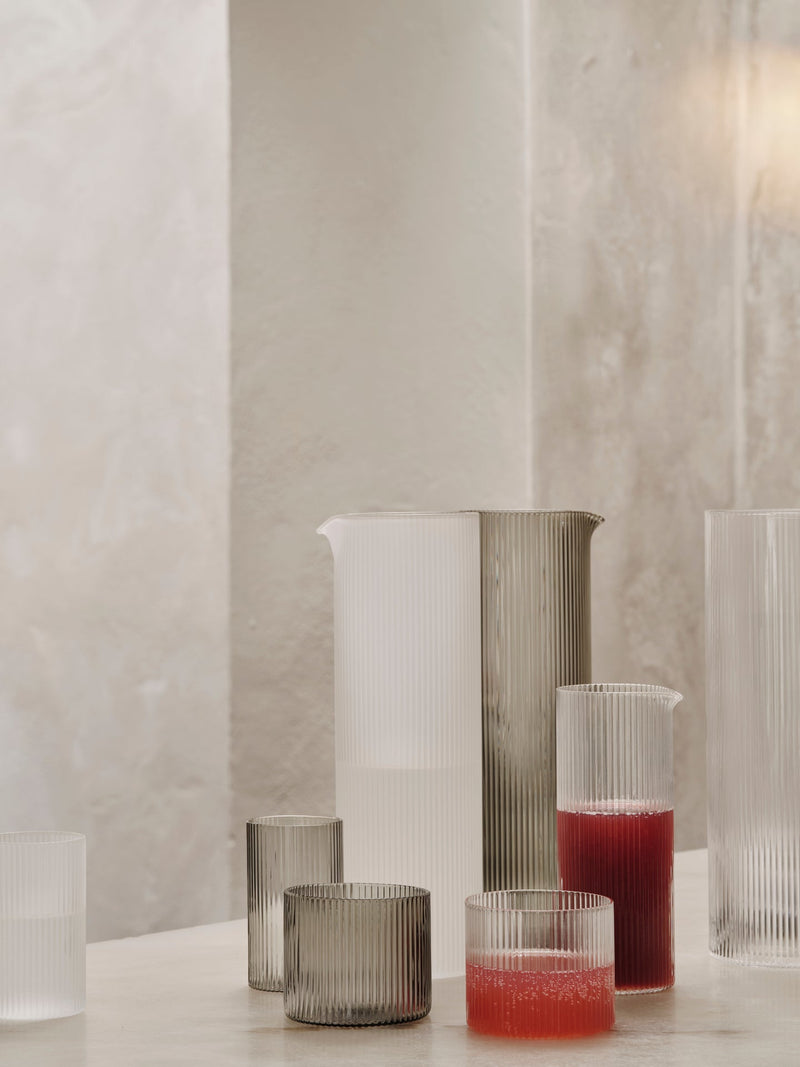 Ripple Milk Jug - Ferm Living - Coffee + Tea - Clear - HORNE