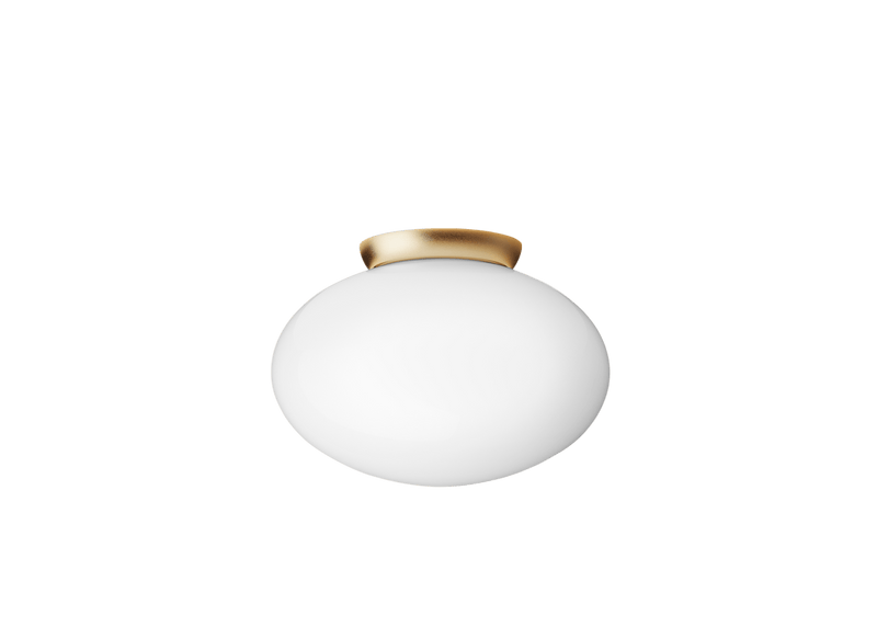 Rizzatto 301 Ceiling Light - Nuura Ceiling Lights - Satin Brass / Opal - HORNE