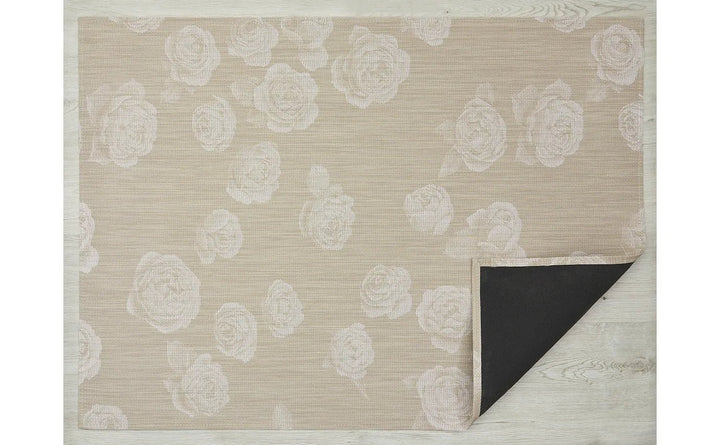 Rosette Rug - Chilewich - Rugs - Small - 23" x 36" - Flax - HORNE
