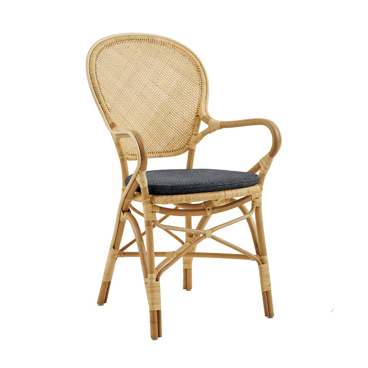 Rossini Arm Chair - Sika Design - Chairs - Natural - Youtoo Dark Grey - HORNE