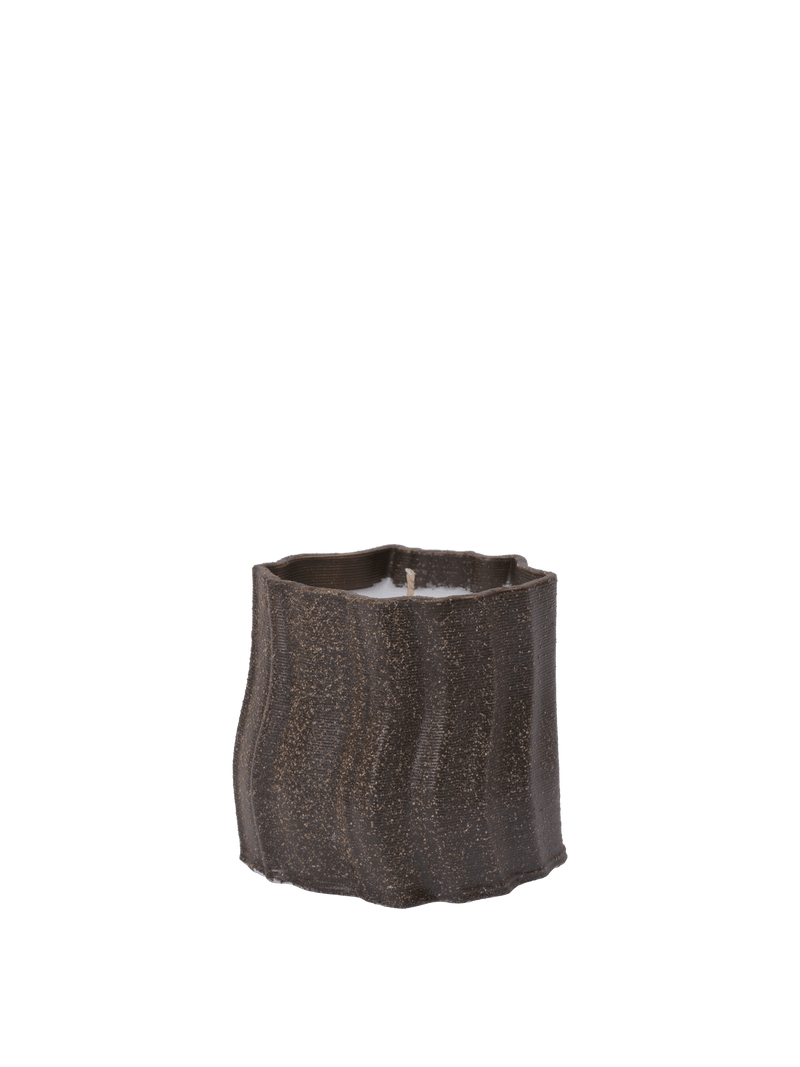Rylith Scented Candle - H9 - Ferm Living Candle Holders - Dark Brown - HORNE