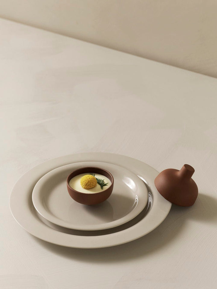 Sand Secret Bowl W Lid - Design House Stockholm Serveware - Black clay - Medium - HORNE