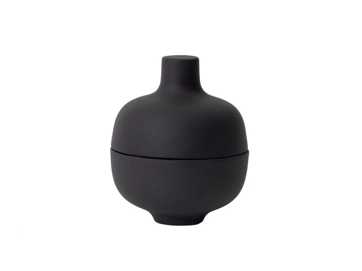 Sand Secret Bowl W Lid - Design House Stockholm Serveware - Black clay - Small - HORNE