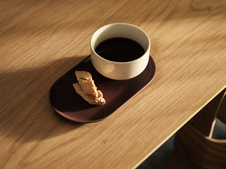 Sand Secret Oval Plate - Design House Stockholm Serveware - Black clay - HORNE