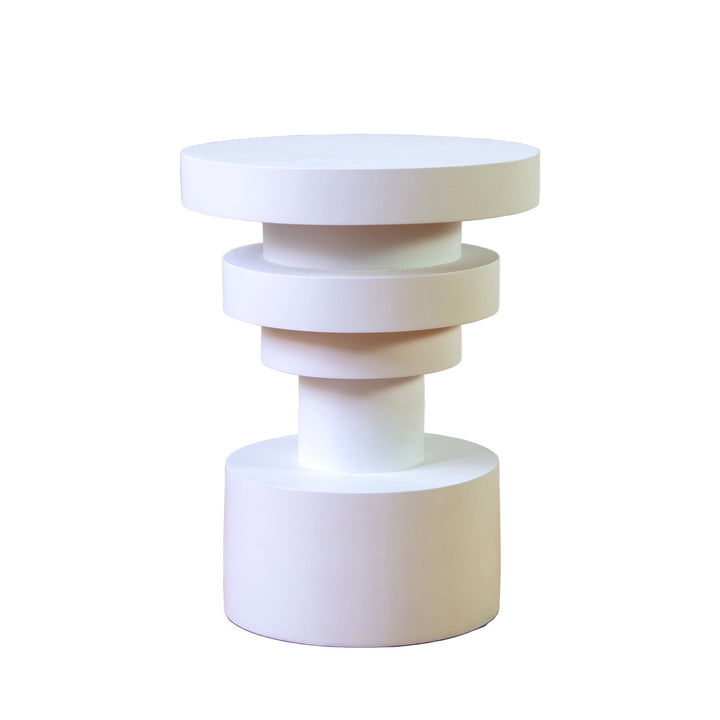 Sass Low Stool - Souda Stools + Benches + Ottomans - White - HORNE