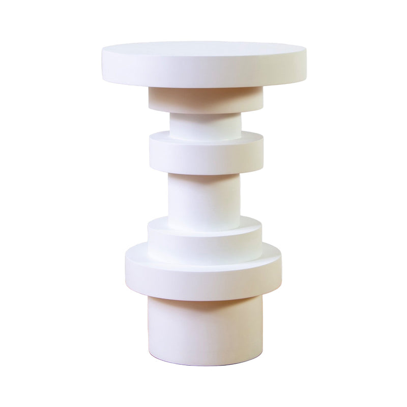 Sass Side Table - Souda Tables + Desks - Short - White - HORNE