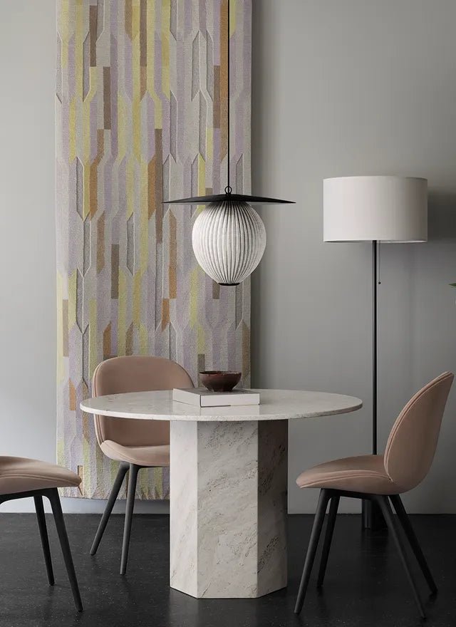 Satellite Pendant - US - Gubi Pendants - Medium - Ø22 - Black - Cream White Semi Matt - HORNE