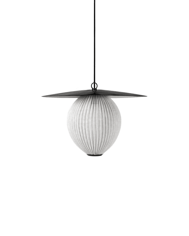 Satellite Pendant - US - Gubi Pendants - Medium - Ø22 - Black - Cream White Semi Matt - HORNE
