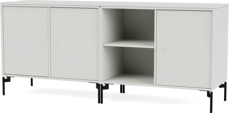 Save Lowboard - With Legs - Montana - Shelving - Anthracite - Matte Chrome - HORNE