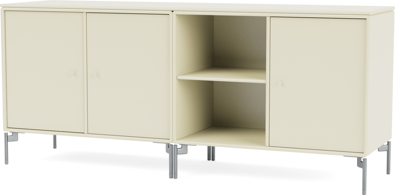 Save Lowboard - With Legs - Montana - Shelving - Anthracite - Matte Chrome - HORNE