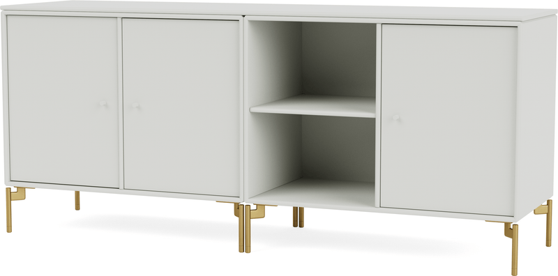 Save Lowboard - With Legs - Montana - Shelving - Anthracite - Matte Chrome - HORNE