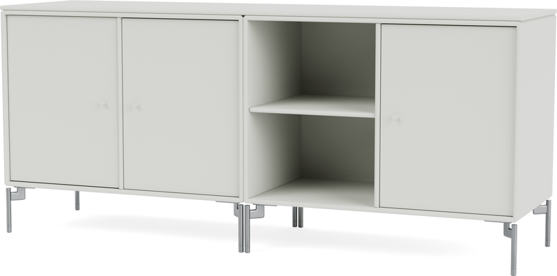 Save Lowboard - With Legs - Montana - Shelving - Anthracite - Matte Chrome - HORNE