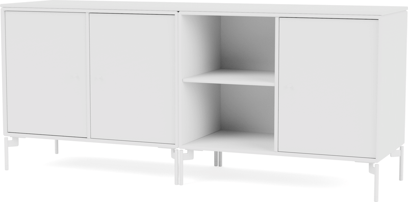 Save Lowboard - With Legs - Montana - Shelving - Anthracite - Matte Chrome - HORNE