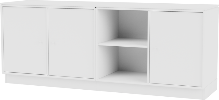 Save Lowboard - With Plinth Base - Montana - Shelving - New White - 2.7" - HORNE