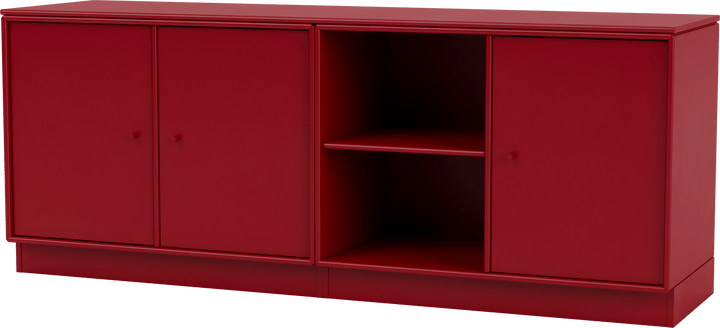 Save Lowboard - With Plinth Base - Montana - Shelving - Beetroot - 2.7" - HORNE