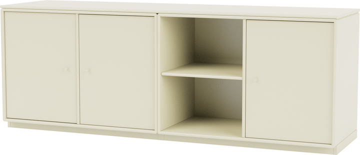 Save Lowboard - With Plinth Base - Montana - Shelving - Vanilla - 1.2" - HORNE