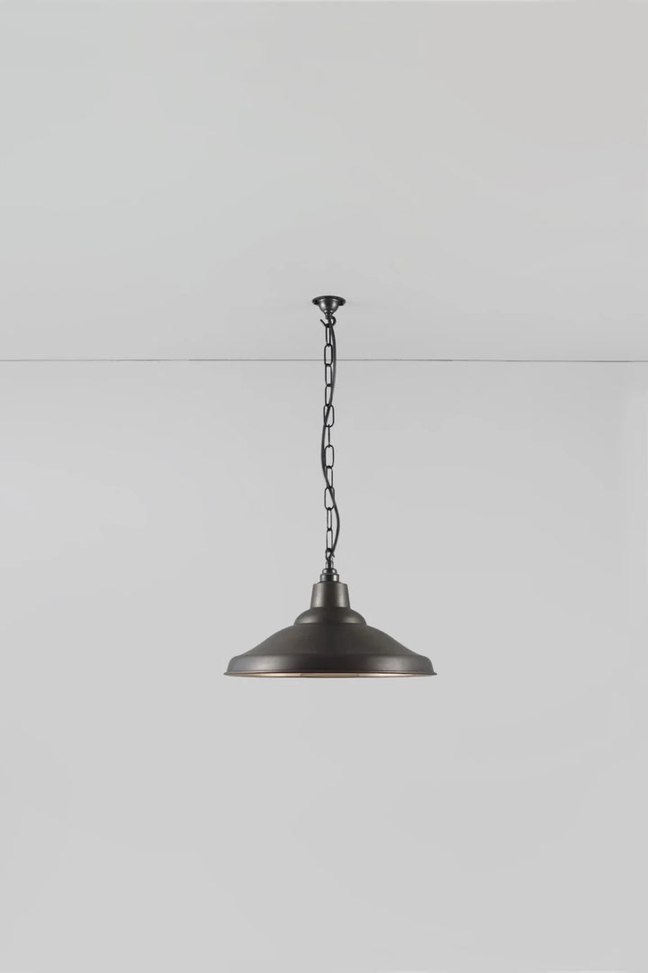School Pendant Light - Davey Lighting Pendants - Green - Polished Copper - HORNE