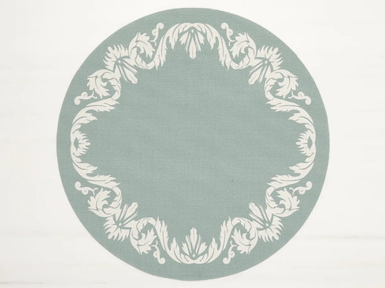Scroll Round Placemat - Set of 4 - Chilewich - Kitchen + Table Linens - Abalone - HORNE
