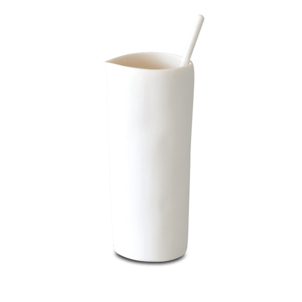 Sculpt Cocktail Pitcher & Stirrer - Tina Frey Serveware - White - HORNE