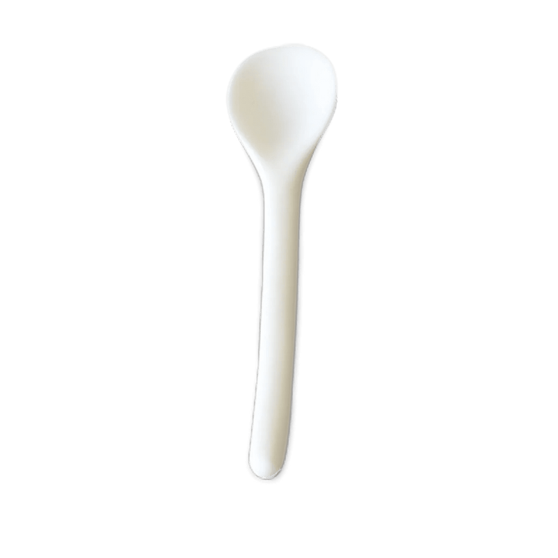 Sculpt Dessert Spoon - Tina Frey Serveware - White - HORNE