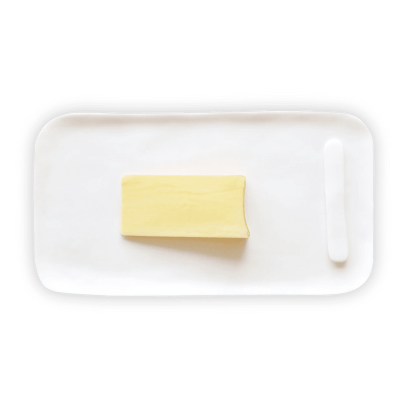 Sculpt Serving Board With Cheese Spreader - Tina Frey Serveware - Large - White - HORNE