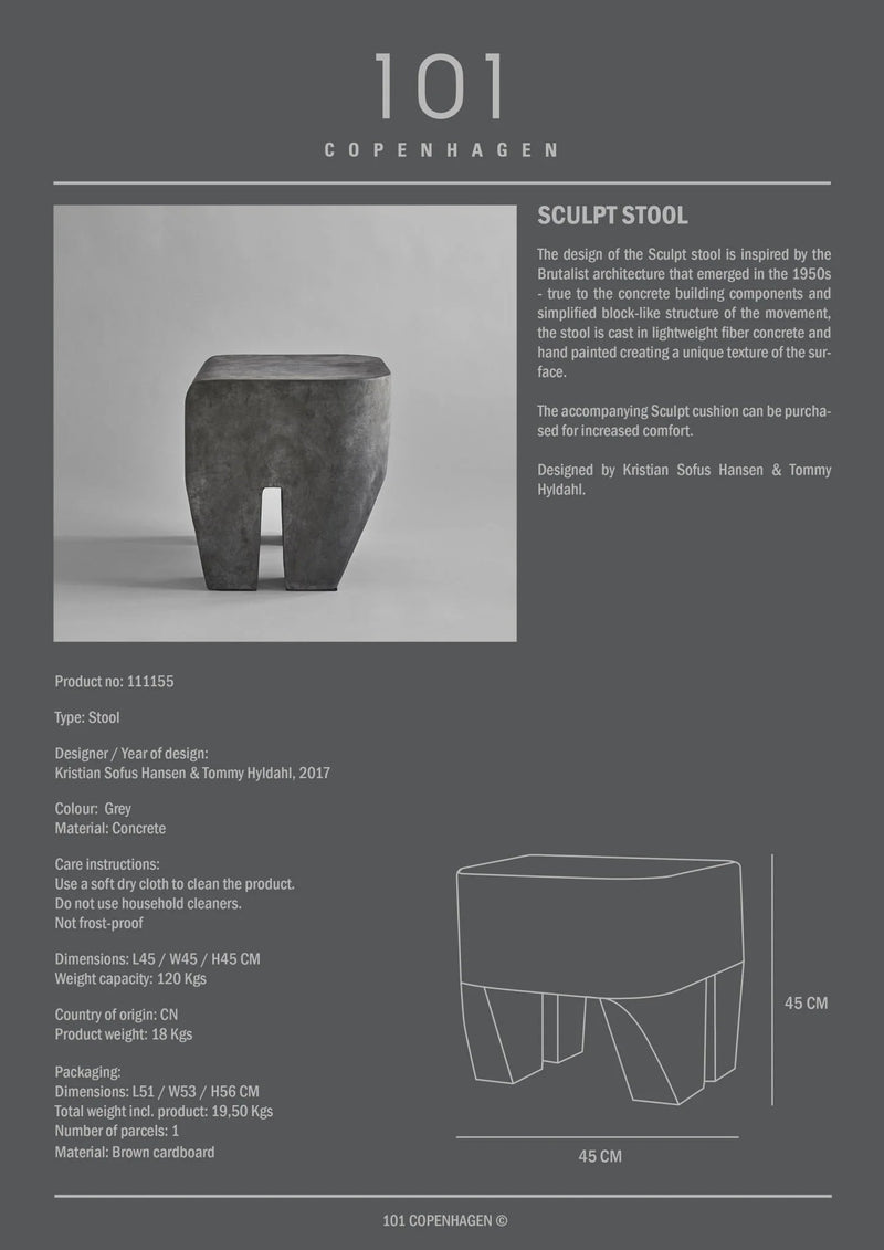 Sculpt Stool - 101 Copenhagen Stools + Benches + Ottomans - HORNE