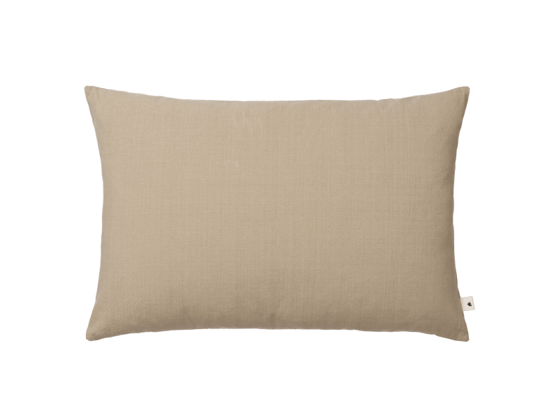 Sen Cushion - Rectangular - Ferm Living Bedding + Pillows - Cashmere - HORNE
