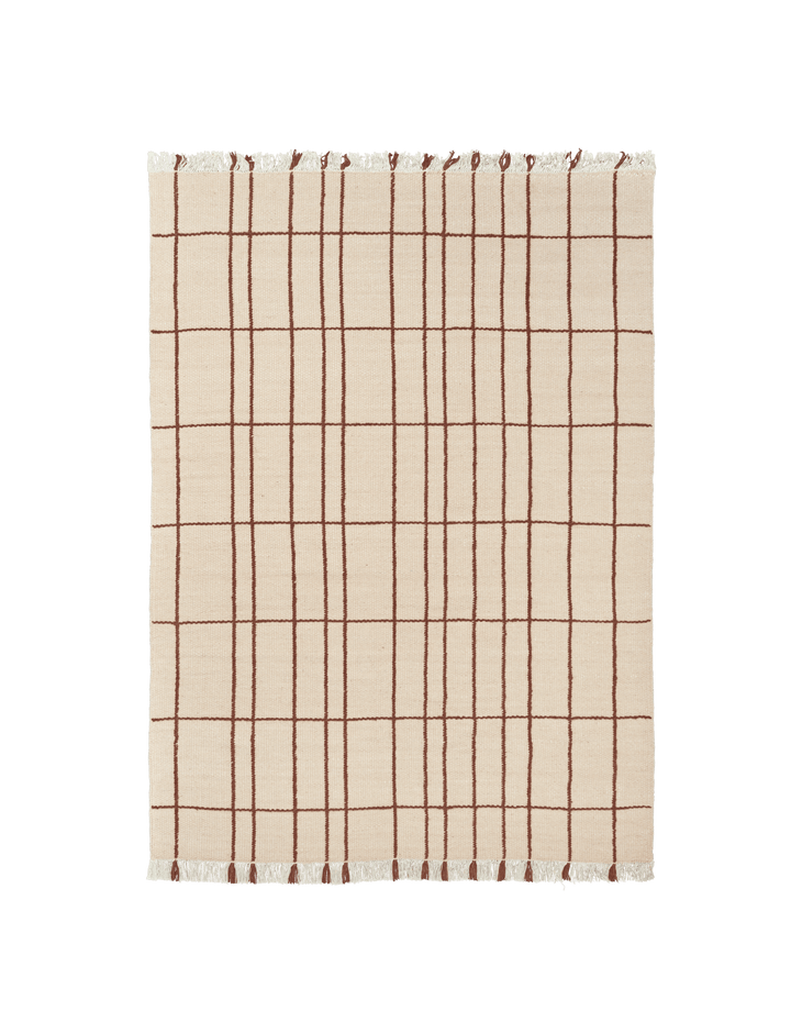 Sen Rug - 140 x 200 - Ferm Living Rugs - Parchment/Chestnut - HORNE