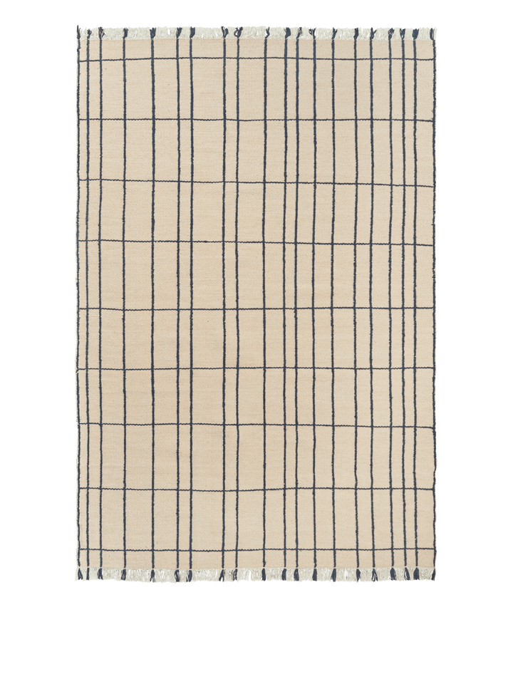 Sen Rug - 200 x 300 - Ferm Living Rugs - Parchment/Indigo - HORNE