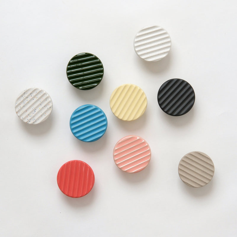 Sequence coat hook - Fluted - Misewell modern furniture - Lemon Fog - HORNE