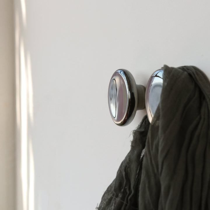Sequence coat hook - Mercury - Misewell modern furniture - Chrome - HORNE