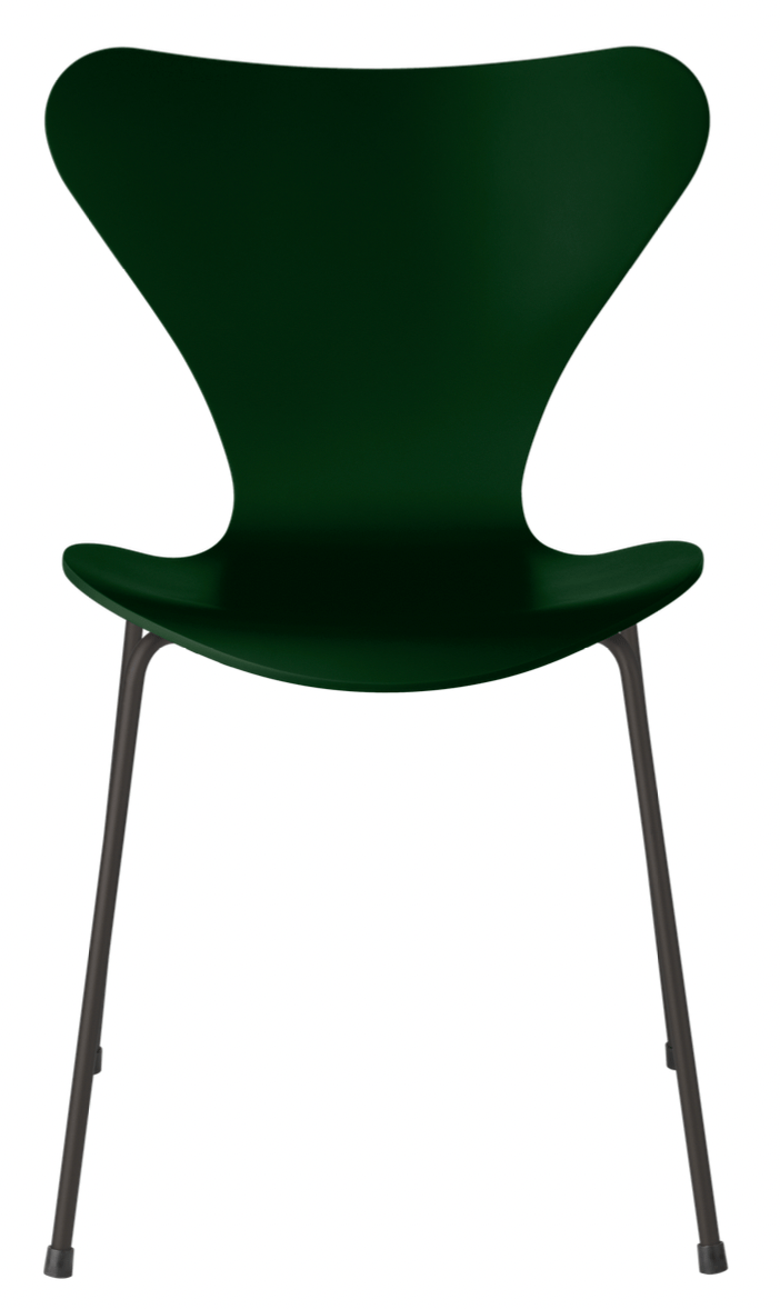 Series 7  chair- Lacquered - Fritz Hansen - Chairs - Evergreen - Warm Graphite - HORNE