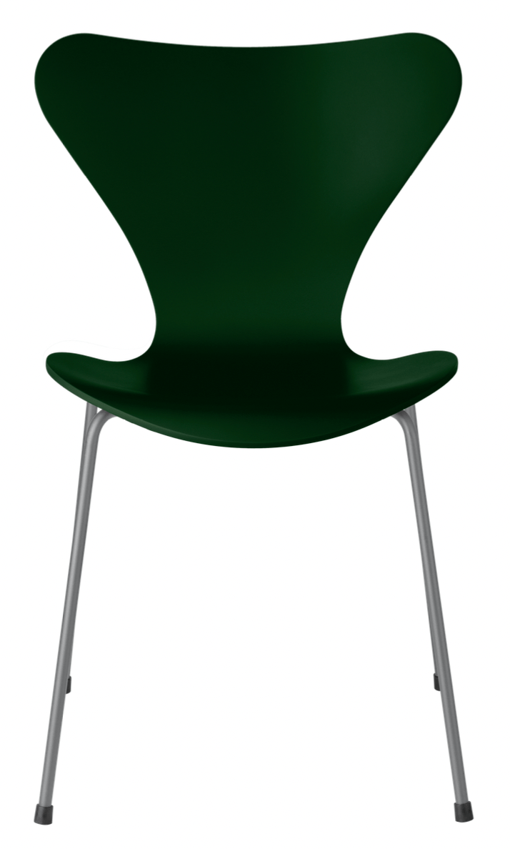 Series 7 Chair - Lacquered - Fritz Hansen - Chairs - Evergreen - Silver Grey - HORNE
