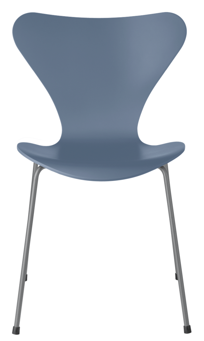 Series 7 chair - Lacquered - Fritz Hansen - Chairs - Dusk Blue - Silver Grey - HORNE