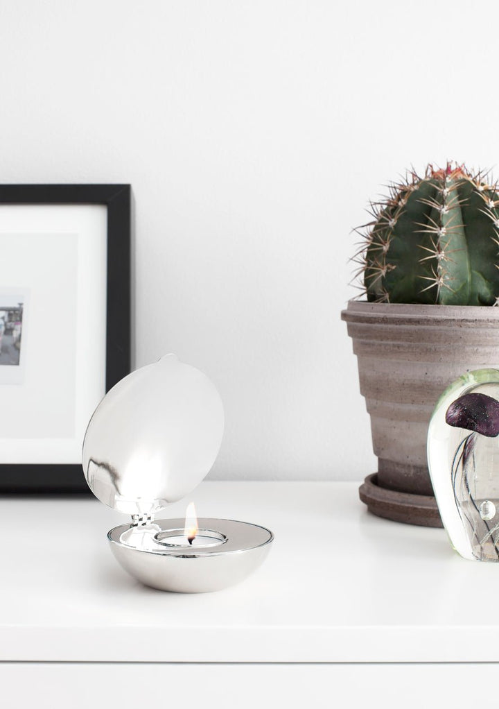 Shell Candle Holder - Design House Stockholm Candle Holders - Nickel - HORNE