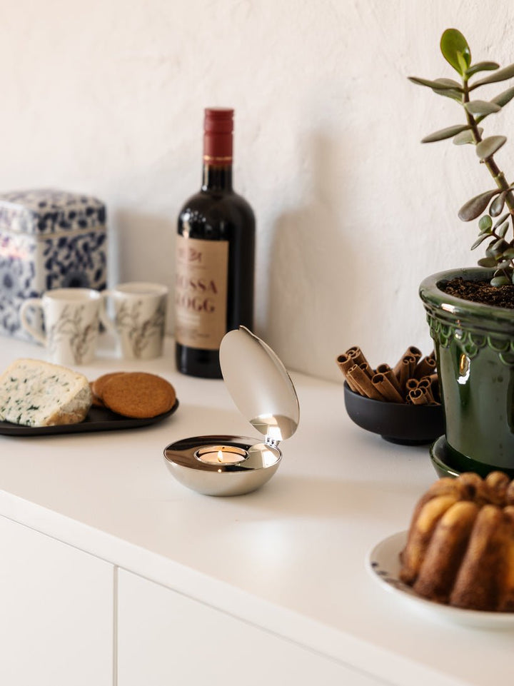 Shell Candle Holder - Design House Stockholm Candle Holders - Nickel - HORNE