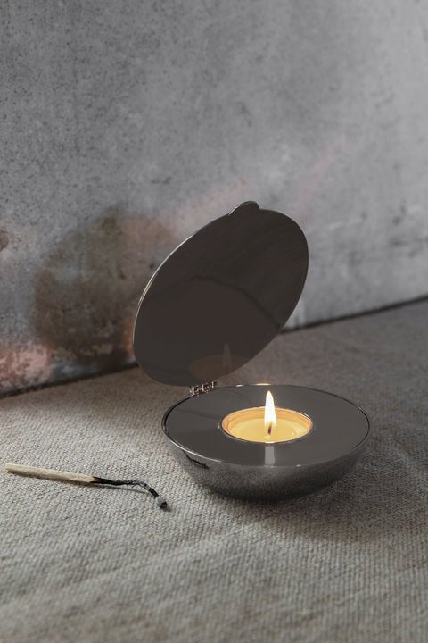 Shell Candle Holder - Design House Stockholm Candle Holders - Nickel - HORNE