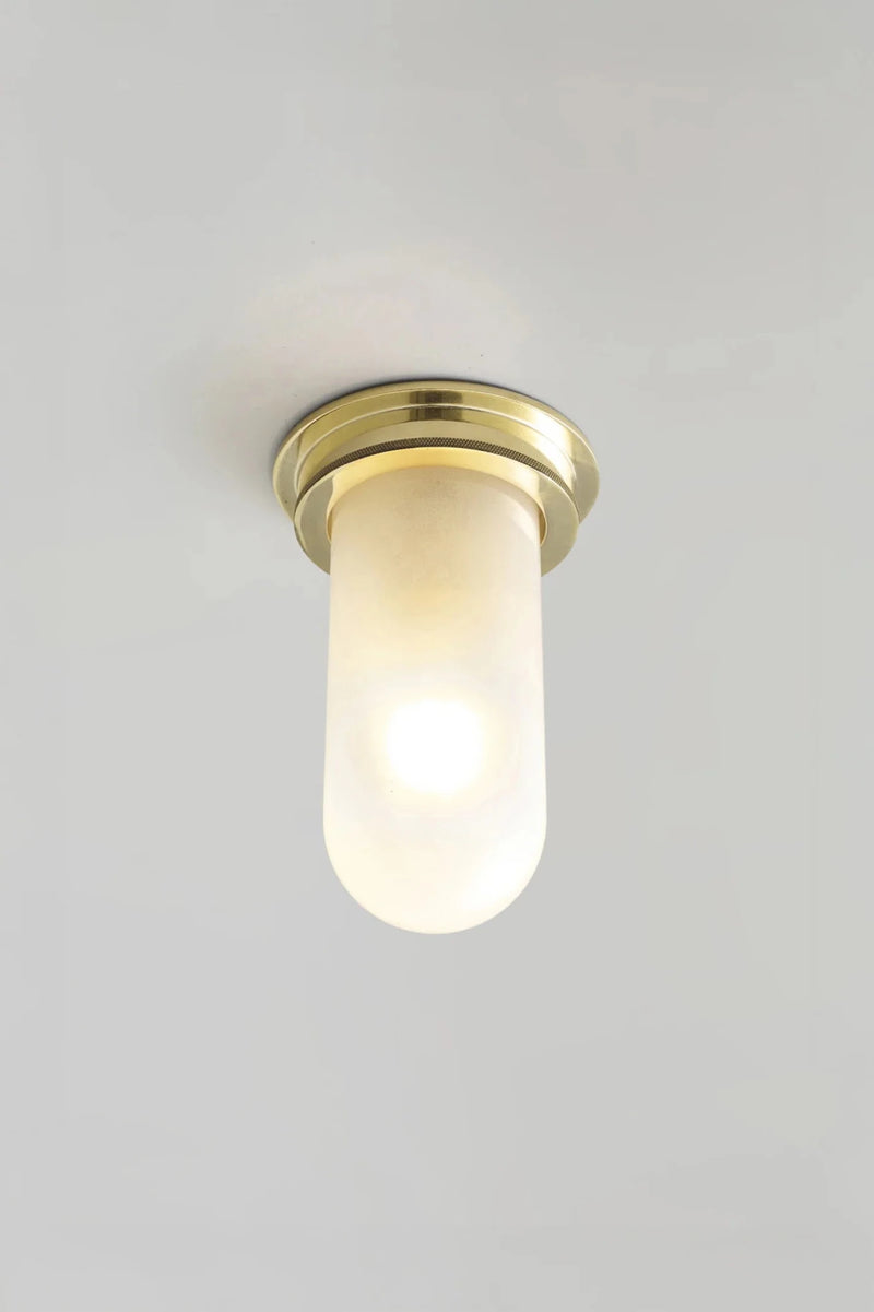 Ship's Companionway Light 7202 - Davey Lighting Outdoor Lights - Polished Brass - Clear - HORNE