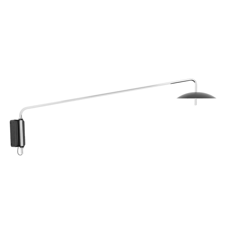 Signal Arm Sconce Long - Hardware - Souda Wall Sconces - Black x Nickel - HORNE