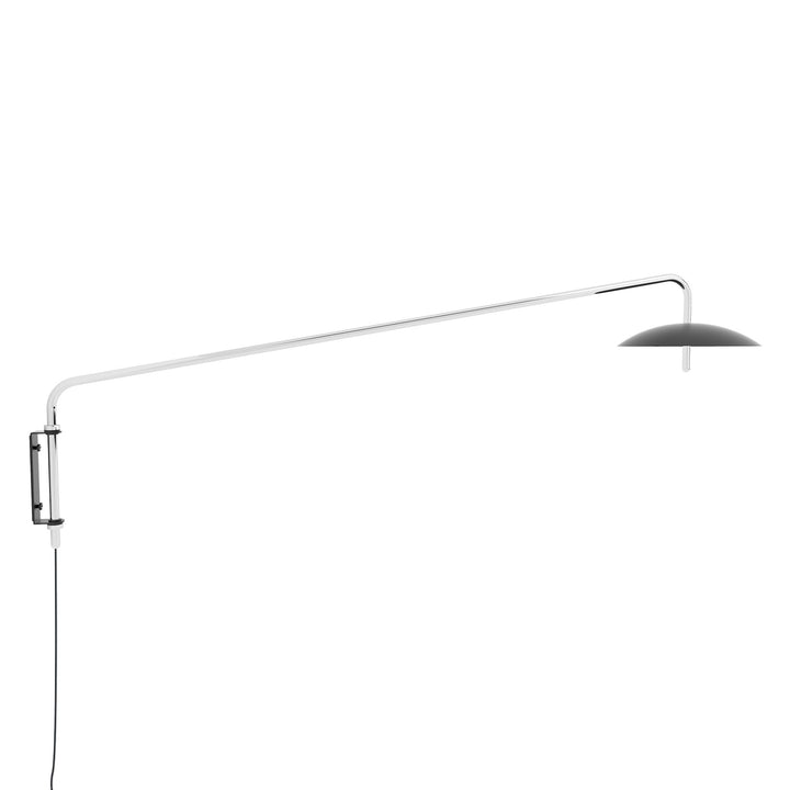 Signal Arm Sconce Long - Plug in - Souda Wall Sconces - White x Brass - HORNE