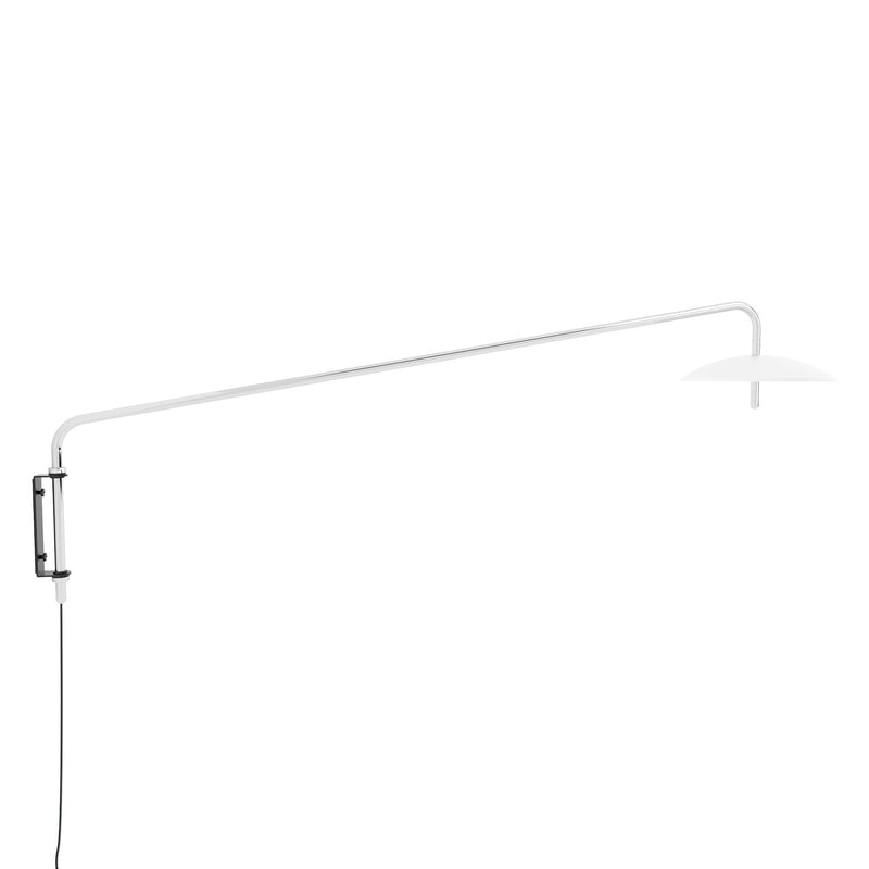 Signal Arm Sconce Long - Plug in - Souda Wall Sconces - White x Brass - HORNE
