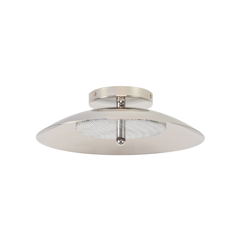 Signal Flush Mount - Souda Ceiling Lights - White x Brass - HORNE