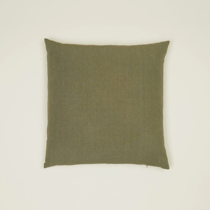 Simple Linen Pillows - Hawkins New York Throw Pillows - 22" x 22" - Olive - HORNE