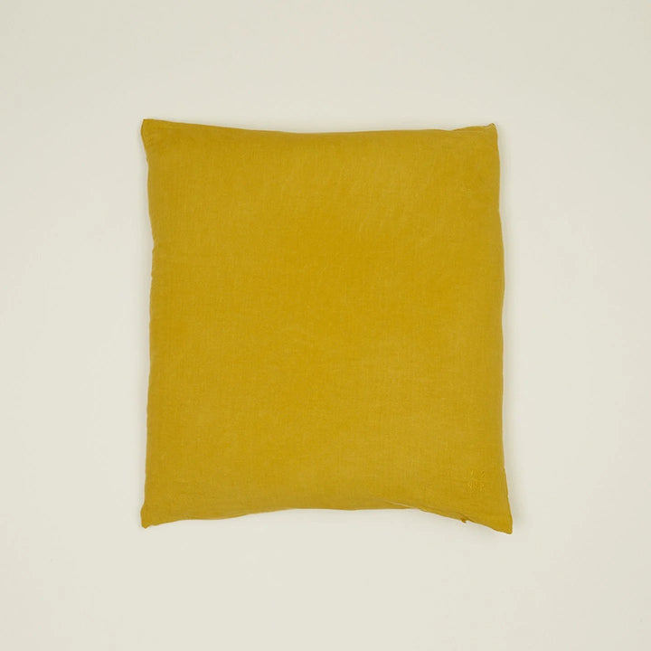 Simple Linen Pillows - Hawkins New York Throw Pillows - 22" x 22" - Mustard - HORNE