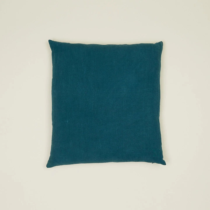 Simple Linen Pillows - Hawkins New York Throw Pillows - 22" x 22" - Peacock - HORNE