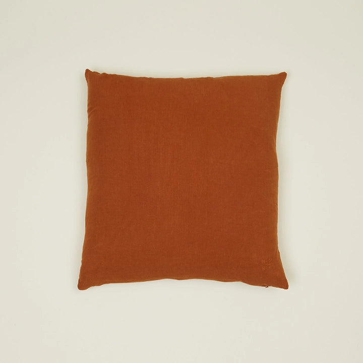 Simple Linen Pillows - Hawkins New York Throw Pillows - 22" x 22" - Terracotta - HORNE