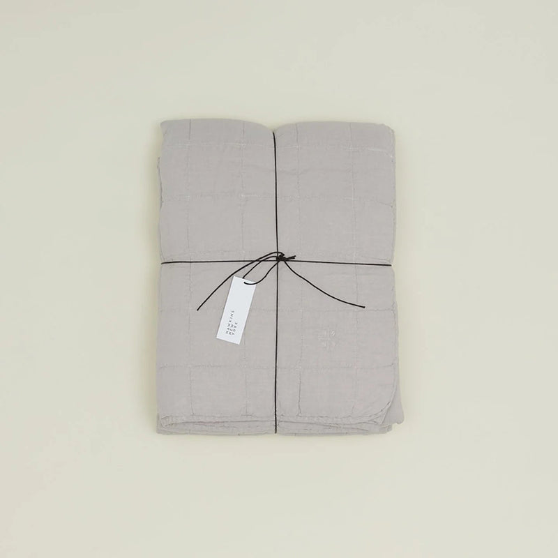 Simple Linen Quilt - Hawkins New York Bedding + Pillows - White - Queen - HORNE